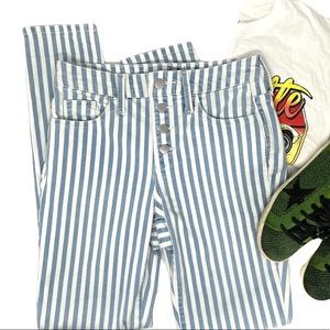 High rise skinny blue stripe jeans target universal threads